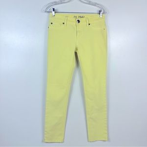 DL1961 Angel Low-Rise Jeans Bright Yellow Skinny Pants 26